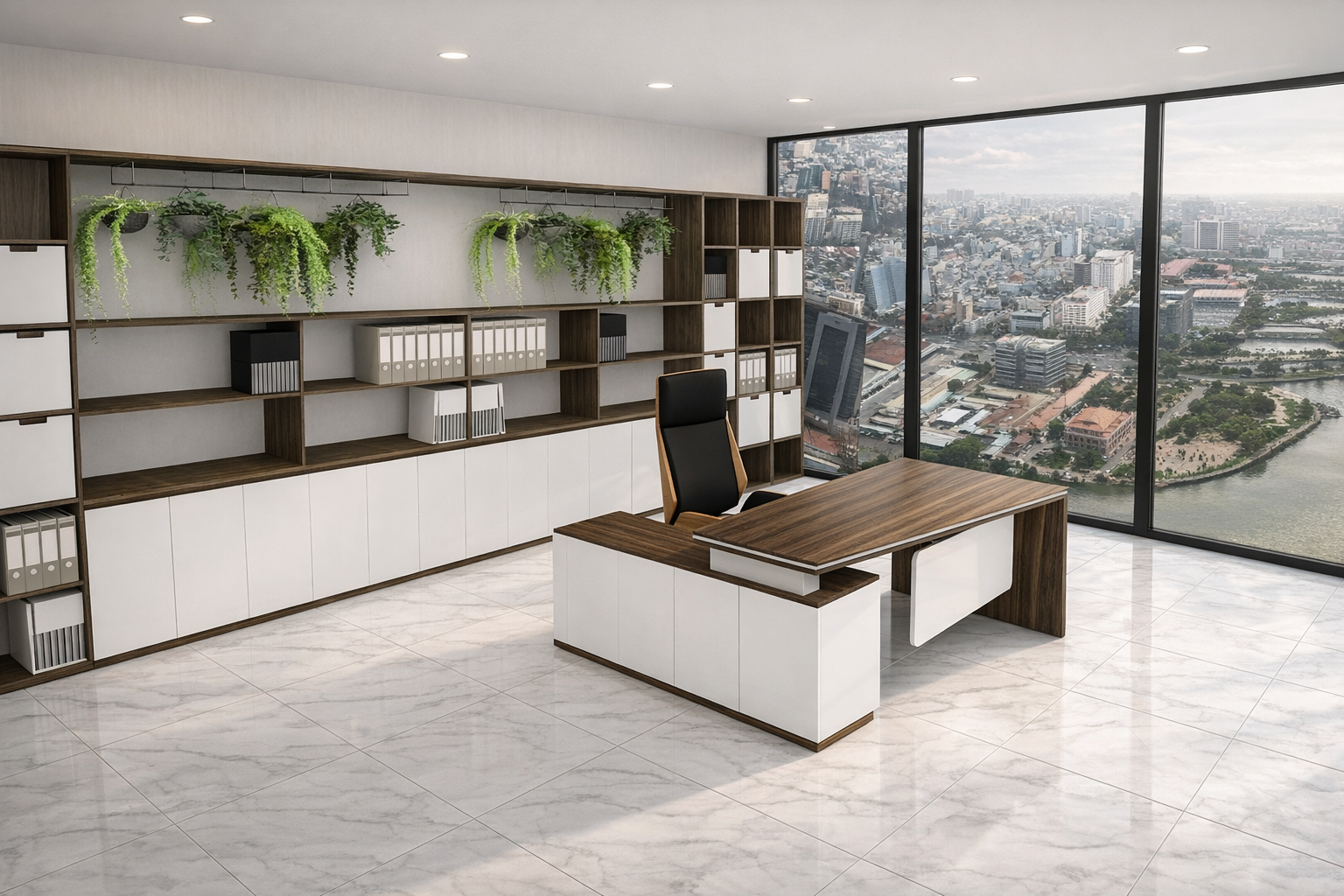 Bàn giám đốc nhật vinh thiết kế theo yêu cầu