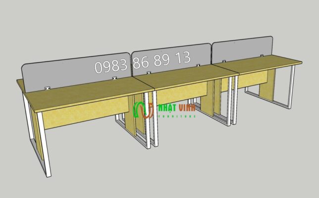 Thiết kế nội thất văn phòng bàn chân sắt xu thế hiện nay