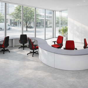 Quầy cong bàn giao dịch