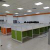 Cụm vách ngăn mặt bàn gỗ