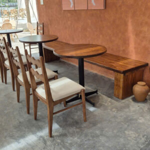 Bàn ghế cà phê gỗ thông