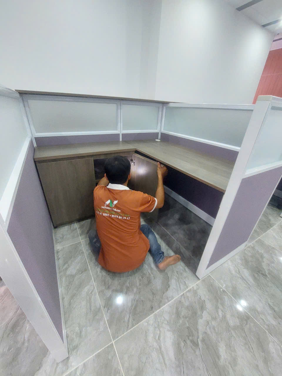 Liên kế bàn làm việc vách ngăn