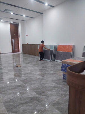 Chuẩn bị thi công vách ngăn văn phòng ở quận 2