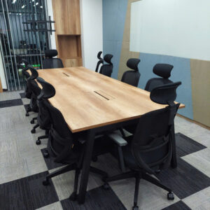 Bàn họp chân sắt thiết kế đẹp