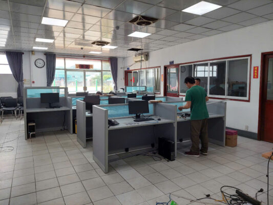 Vách ngăn văn phòng bộ phận phòng sale